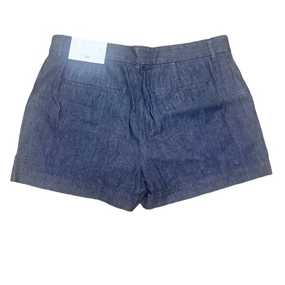 LOFT NWT Dark Wash Shorts Women 28/6 - Picture 2 of 6